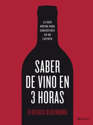 cover image of Saber de vino en tres horas